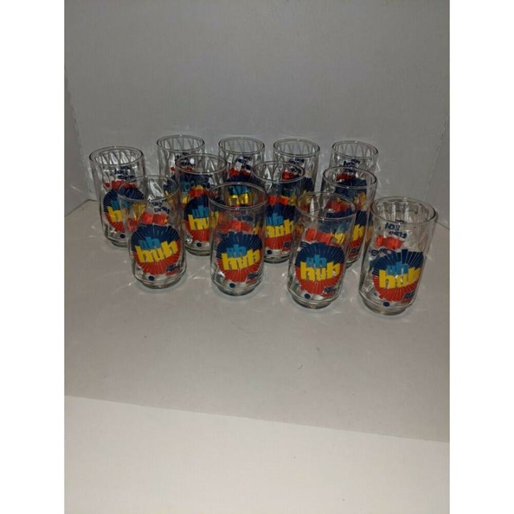 Vintage Set of 12 Diet Pepsi Drinking Glasses You Got The Right One Baby UH HUH